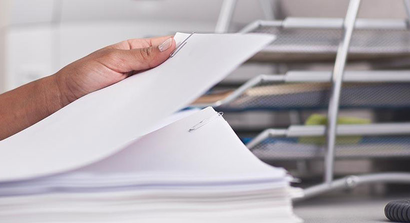 Two Standard A4 Printing Paper Sheets