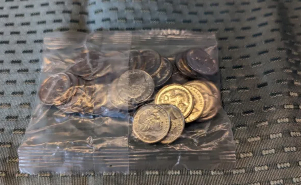 A bag of 40 Nickels