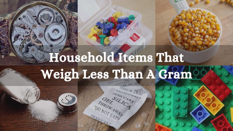 14 Household Items That Weigh Less Than A Gram