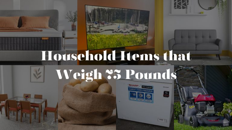 7 Household Items that Weigh 75 Pounds