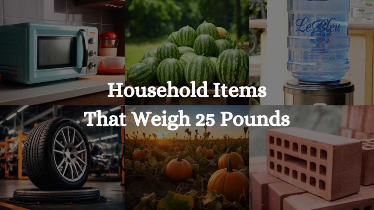 8 Household Items That Weigh 25 Pounds: A Complete Overview