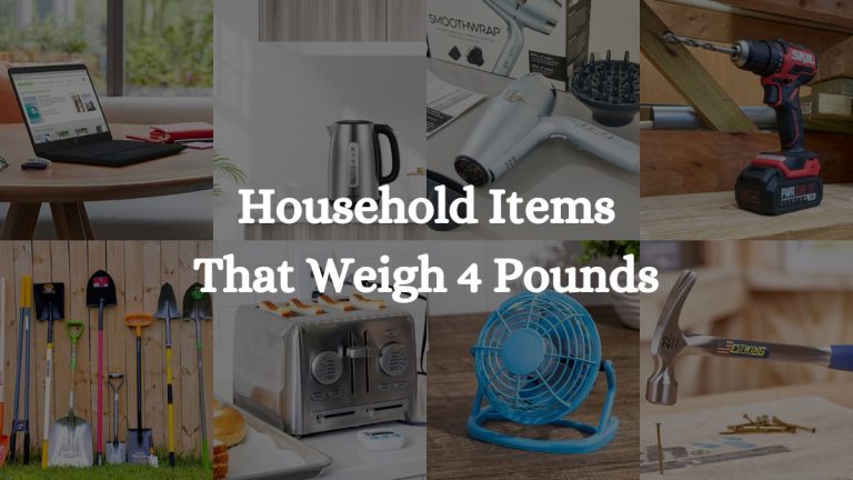 13 Household Items That Weigh 4 Pounds: Extensive Findings 