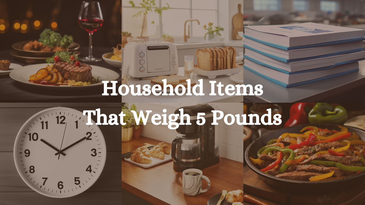 11 Household Items That Weigh 5 Pounds: Notable Objects