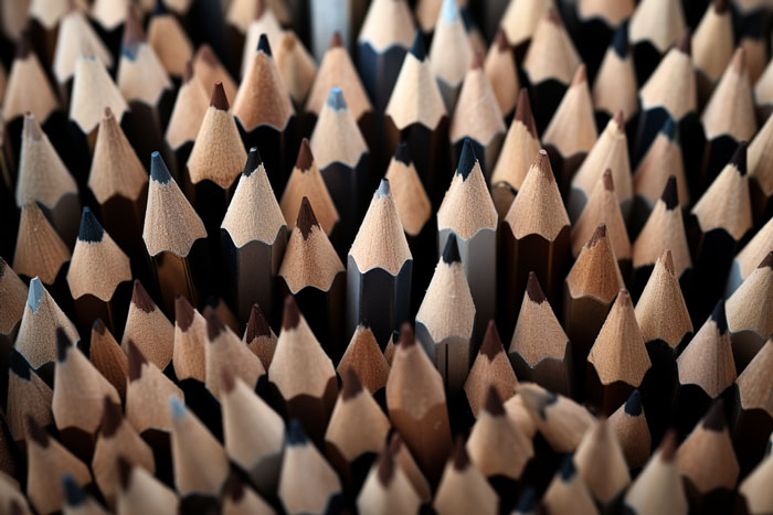 50 unused pencils