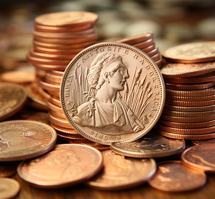 9 One-Dollar Coins Side-by-Side