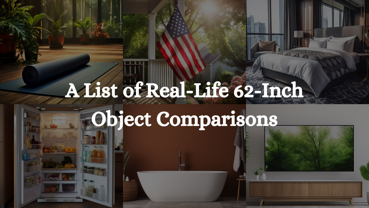 A List of Real-Life 62-Inch Object Comparisons