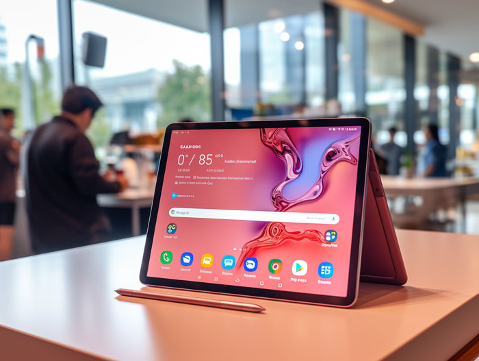 A Samsung Galaxy Tab