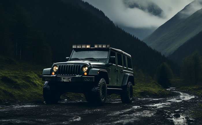 An ATV or Off-Road SUV Tire