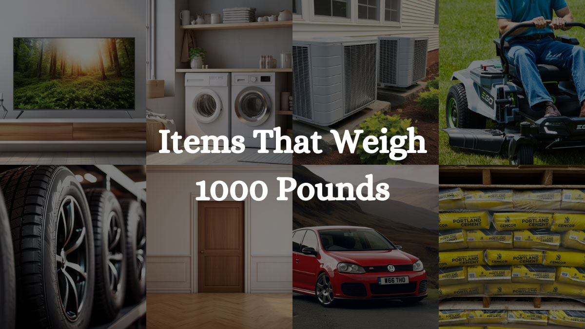 Items That Weigh 1000 Pounds