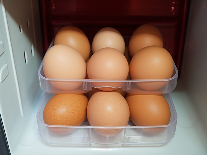Six chicken eggs