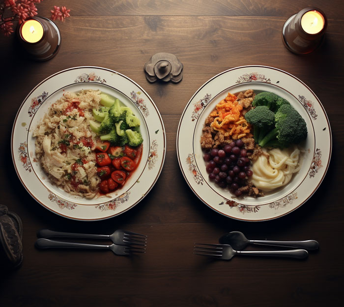 Two Dinner Plates