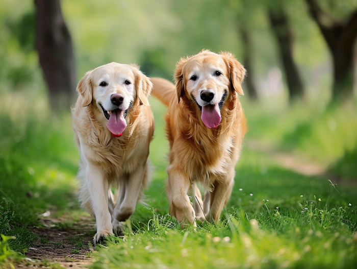 Two Golden Retrievers